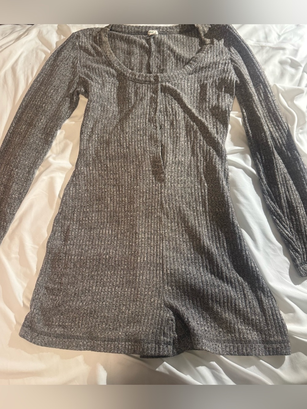 Aeropostale/ Aerie Pajama Romper/ Ribbed Long-Sleeve Scoop Neck Ladies Sweater